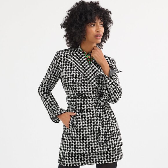 CABI Passport Houndstooth Trench - Picture 2 of 2